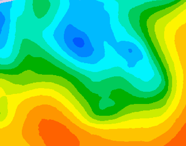 GDPS 500 millibar geopotential height 072 hour forecast chart for Canada based on 2026/05/10 0000Z data