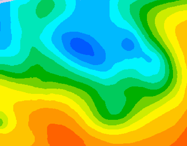 GDPS 500 millibar geopotential height 084 hour forecast chart for Canada based on 2026/05/10 0000Z data
