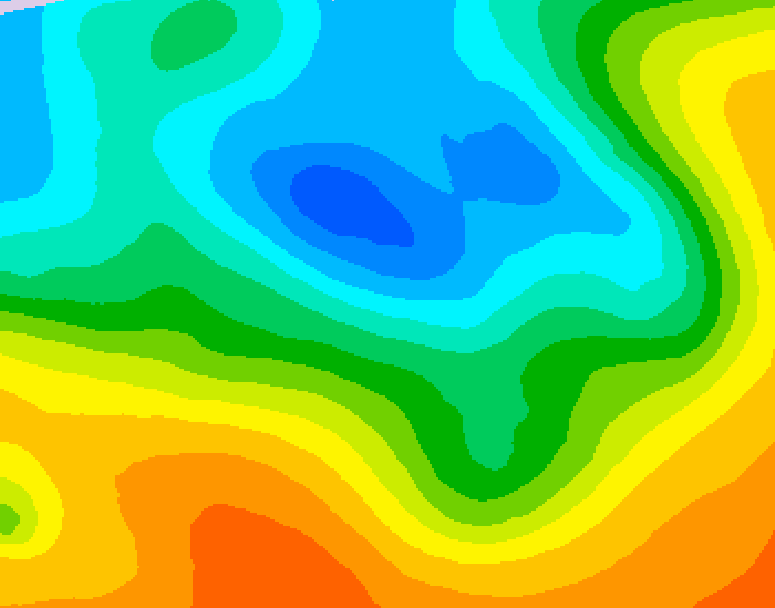 GDPS 500 millibar geopotential height 090 hour forecast chart for Canada based on 2026/05/10 0000Z data
