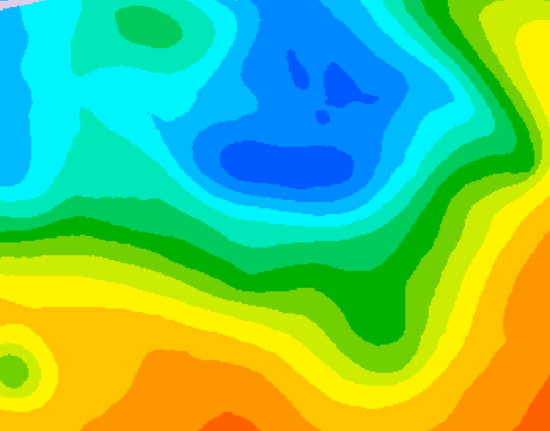 GDPS 500 millibar geopotential height 108 hour forecast chart for Canada based on 2026/05/10 0000Z data