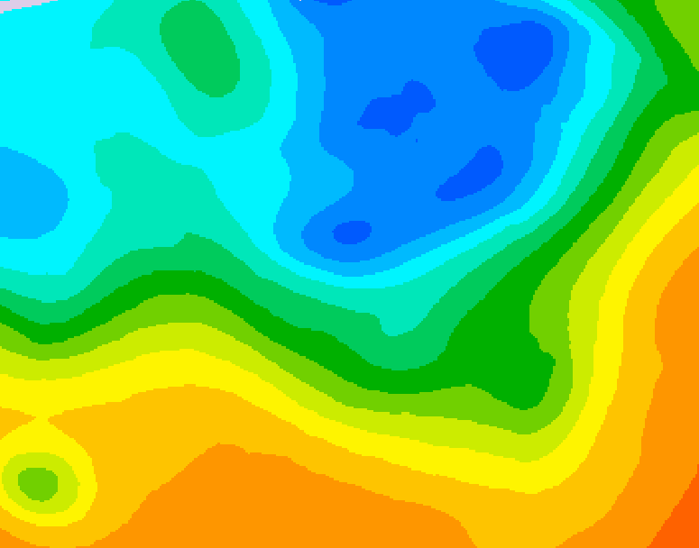 GDPS 500 millibar geopotential height 126 hour forecast chart for Canada based on 2026/05/10 0000Z data