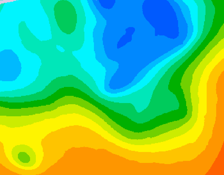 GDPS 500 millibar geopotential height 138 hour forecast chart for Canada based on 2026/05/10 0000Z data