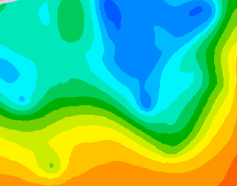 GDPS 500 millibar geopotential height 156 hour forecast chart for Canada based on 2026/05/10 0000Z data