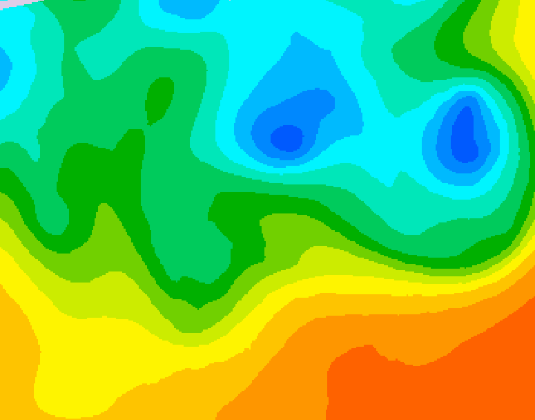 GDPS 500 millibar geopotential height 216 hour forecast chart for Canada based on 2026/05/10 0000Z data