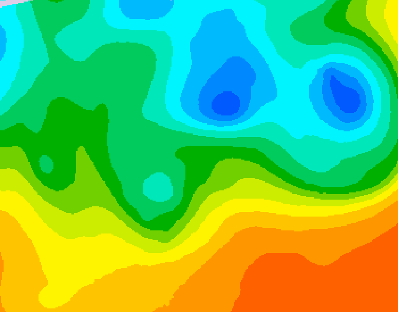 GDPS 500 millibar geopotential height 222 hour forecast chart for Canada based on 2026/05/10 0000Z data