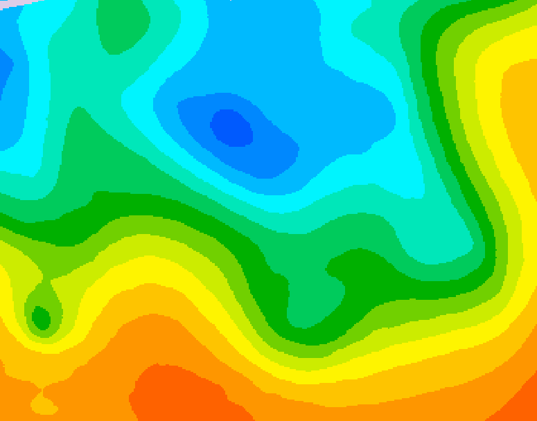 GDPS 500 millibar geopotential height 066 hour forecast chart for Canada based on 2026/05/10 1200Z data