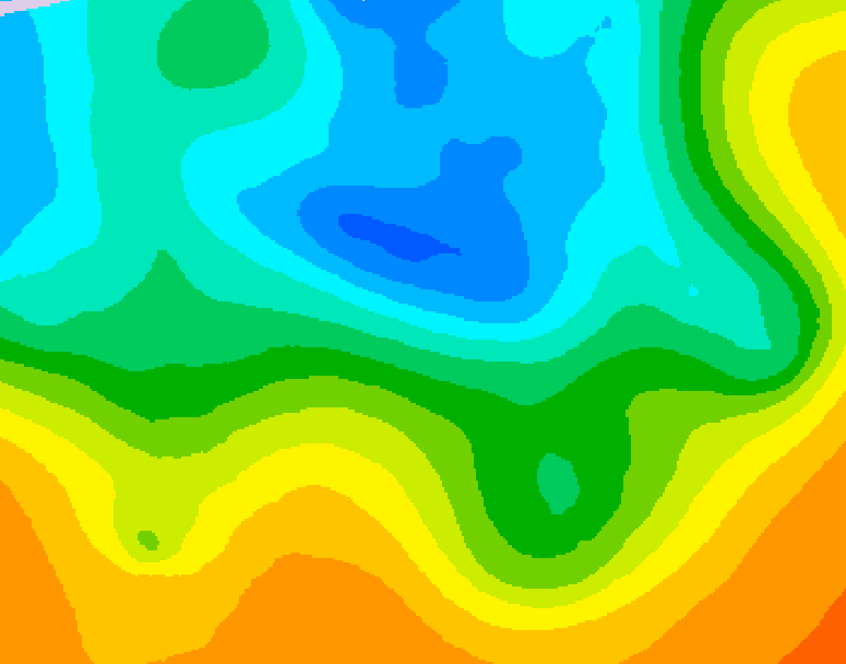 GDPS 500 millibar geopotential height 084 hour forecast chart for Canada based on 2026/05/10 1200Z data