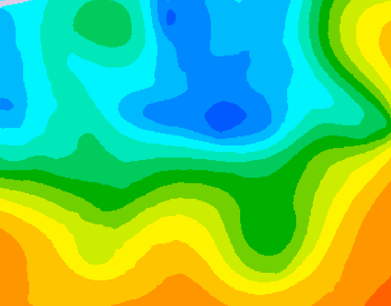 GDPS 500 millibar geopotential height 096 hour forecast chart for Canada based on 2026/05/10 1200Z data