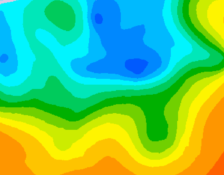 GDPS 500 millibar geopotential height 102 hour forecast chart for Canada based on 2026/05/10 1200Z data