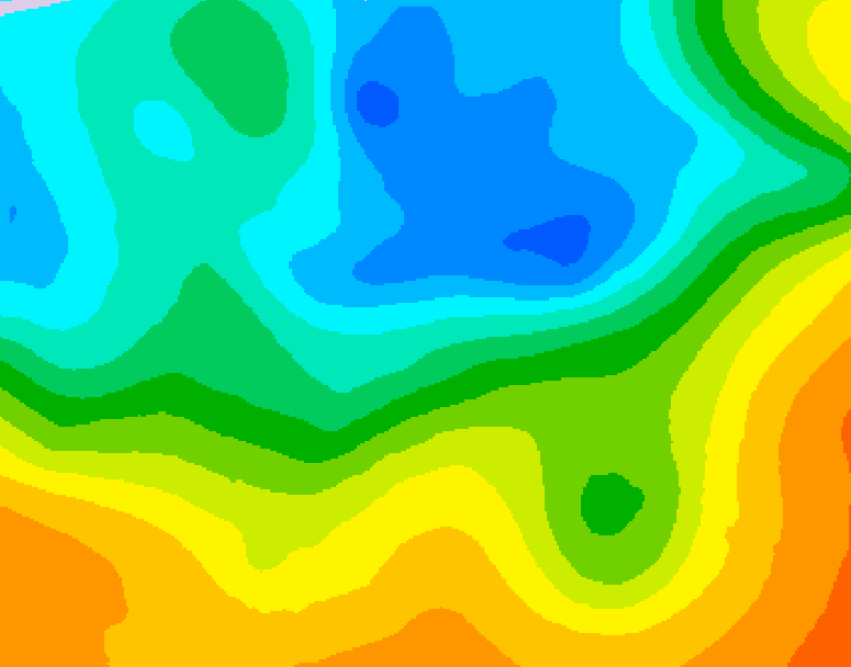 GDPS 500 millibar geopotential height 108 hour forecast chart for Canada based on 2026/05/10 1200Z data