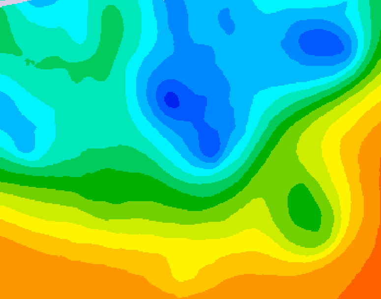 GDPS 500 millibar geopotential height 138 hour forecast chart for Canada based on 2026/05/10 1200Z data