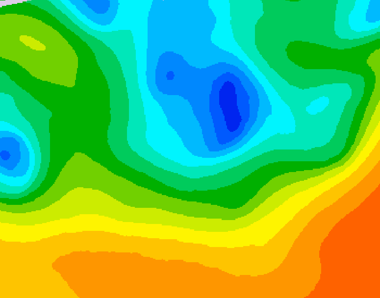 GDPS 500 millibar geopotential height 180 hour forecast chart for Canada based on 2026/05/10 1200Z data