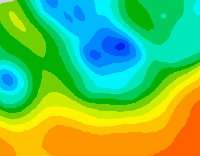 GDPS 500 millibar geopotential height 198 hour forecast chart for Canada based on 2026/05/10 1200Z data