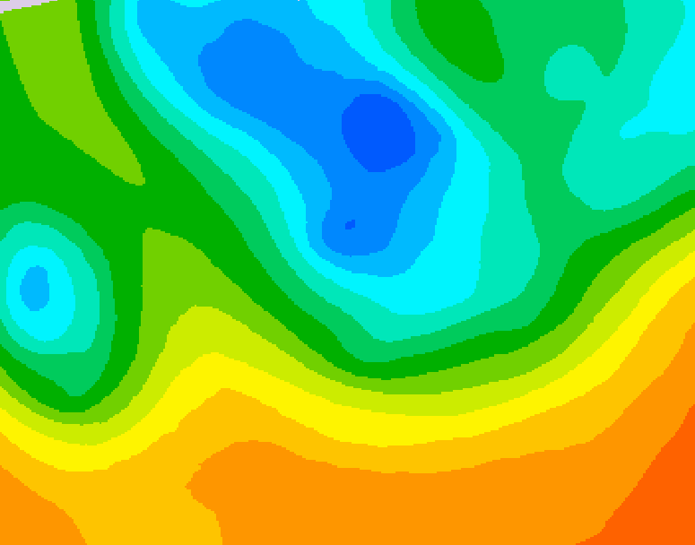 GDPS 500 millibar geopotential height 210 hour forecast chart for Canada based on 2026/05/10 1200Z data