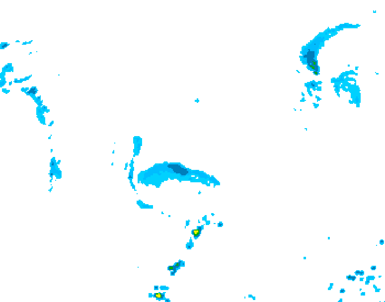GDPS precipitation 222 hour forecast chart for Canada based on 2026/05/10 0000Z data