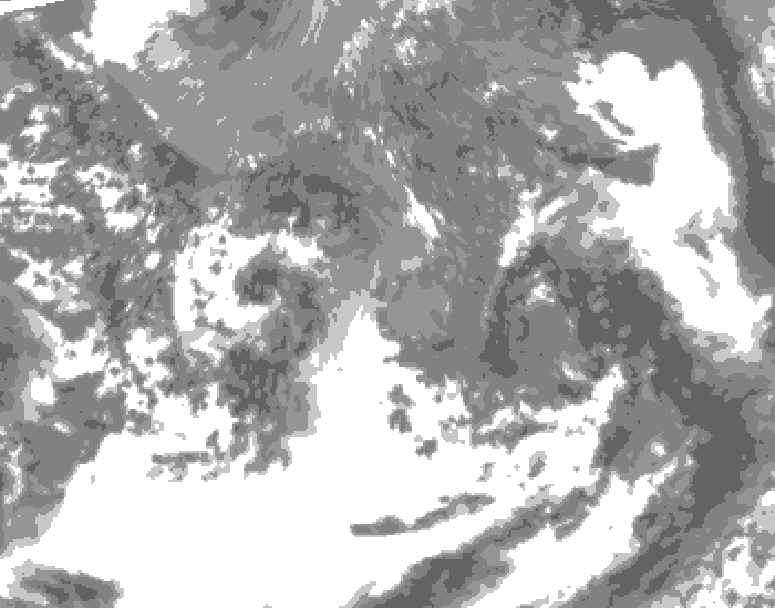 GDPS total cloud 030 hour forecast chart for Canada based on 2026/05/10 0000Z data