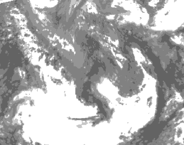 GDPS total cloud 060 hour forecast chart for Canada based on 2026/05/10 0000Z data