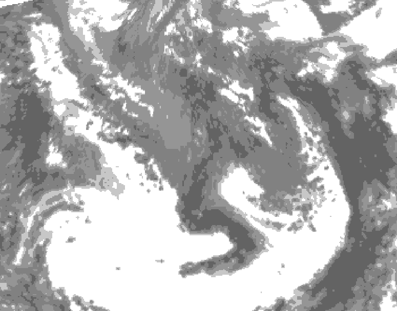 GDPS total cloud 066 hour forecast chart for Canada based on 2026/05/10 0000Z data