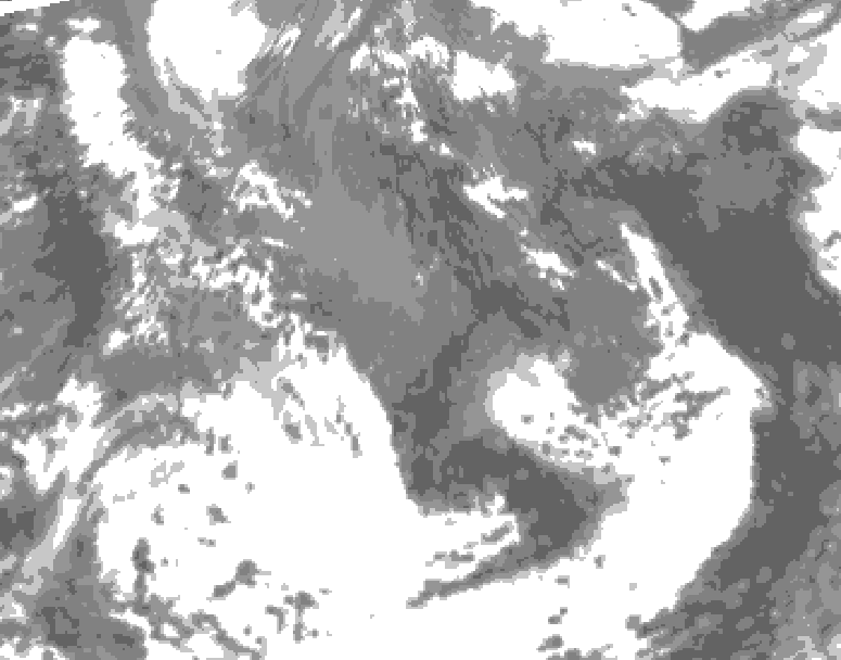 GDPS total cloud 072 hour forecast chart for Canada based on 2026/05/10 0000Z data