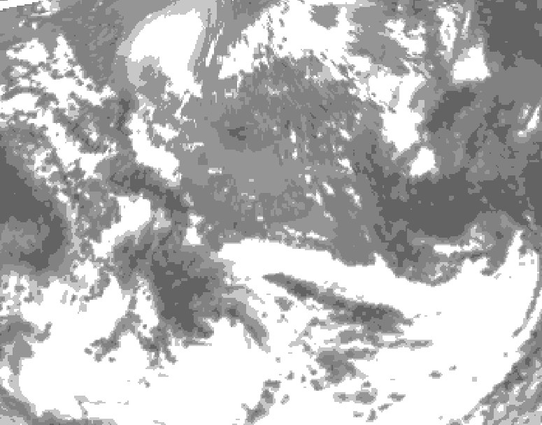 GDPS total cloud 186 hour forecast chart for Canada based on 2026/05/10 0000Z data