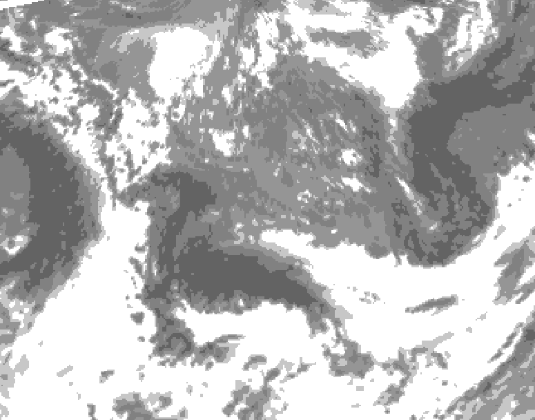 GDPS total cloud 204 hour forecast chart for Canada based on 2026/05/10 0000Z data
