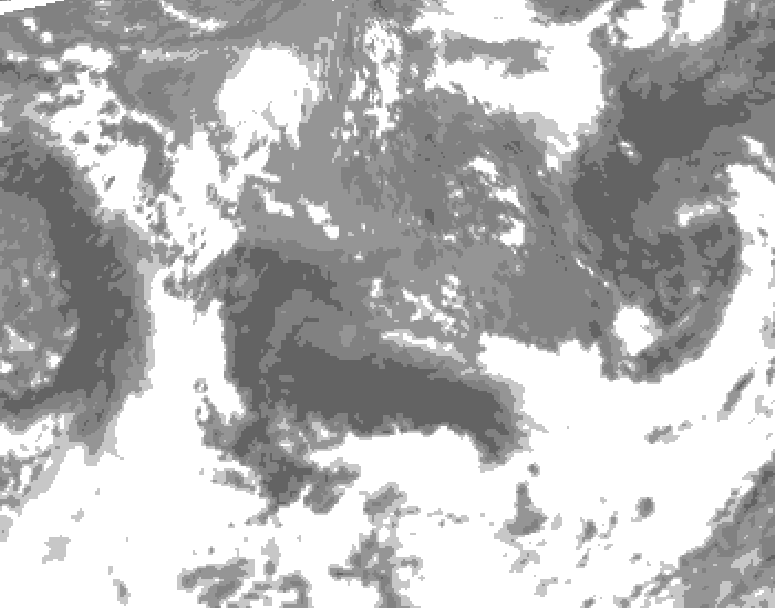 GDPS total cloud 210 hour forecast chart for Canada based on 2026/05/10 0000Z data
