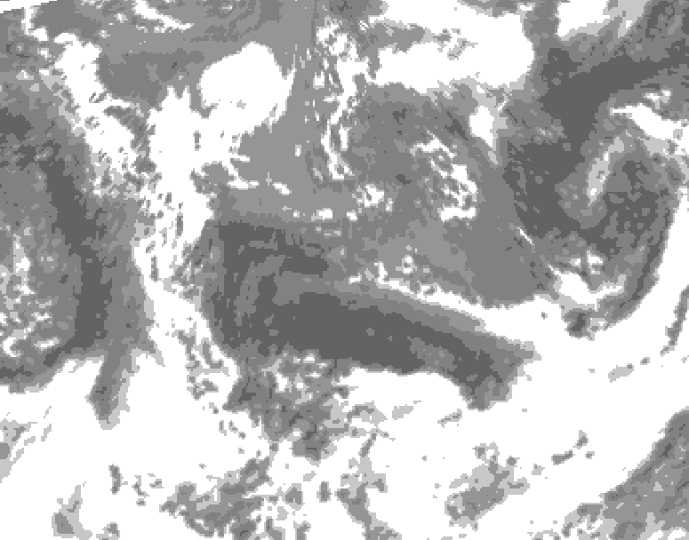 GDPS total cloud 216 hour forecast chart for Canada based on 2026/05/10 0000Z data