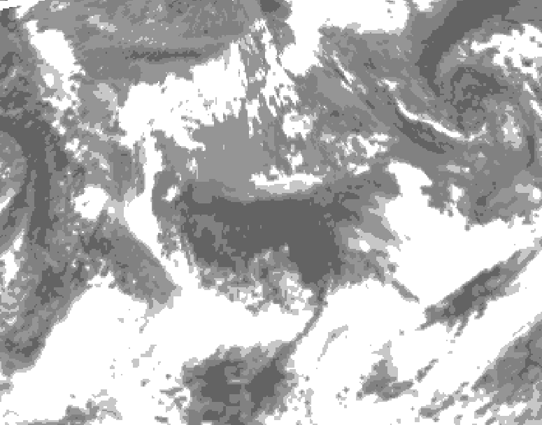 GDPS total cloud 234 hour forecast chart for Canada based on 2026/05/10 0000Z data