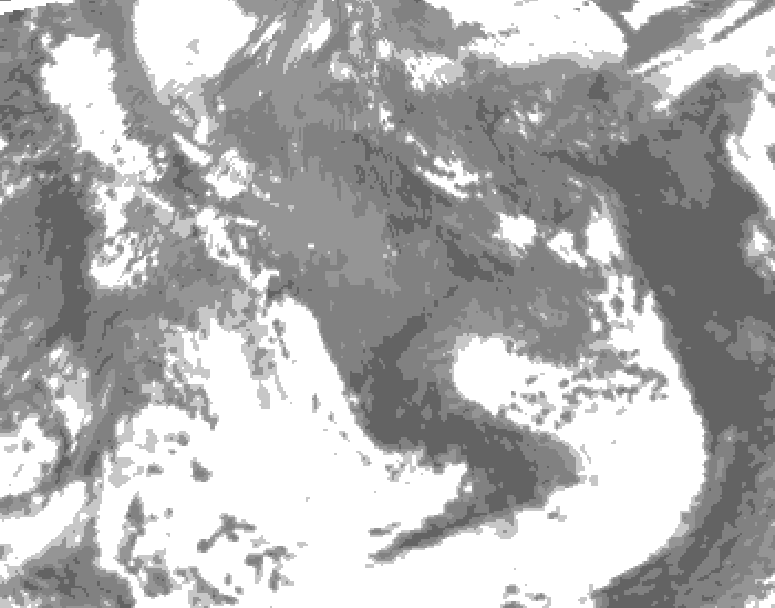 GDPS total cloud 060 hour forecast chart for Canada based on 2026/05/10 1200Z data