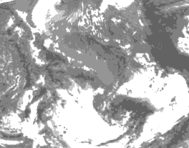 GDPS total cloud 078 hour forecast chart for Canada based on 2026/05/10 1200Z data
