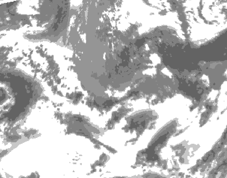 GDPS total cloud 174 hour forecast chart for Canada based on 2026/05/10 1200Z data