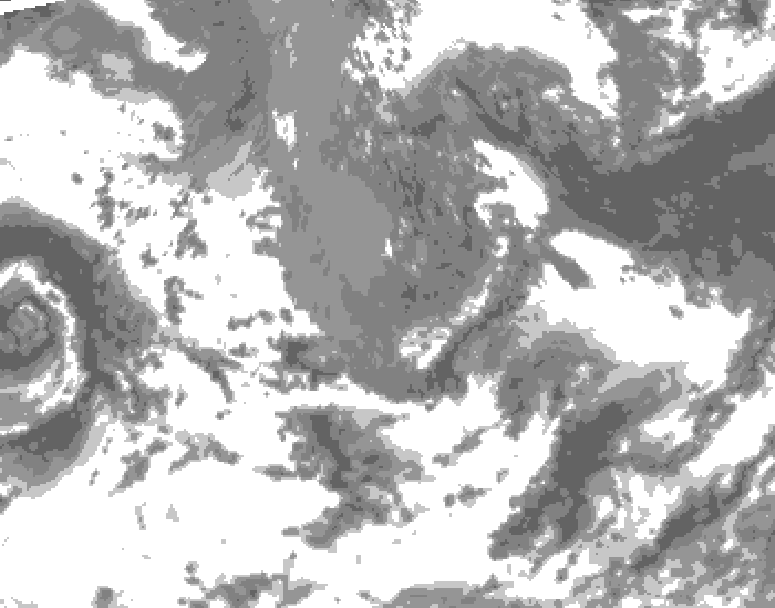 GDPS total cloud 186 hour forecast chart for Canada based on 2026/05/10 1200Z data