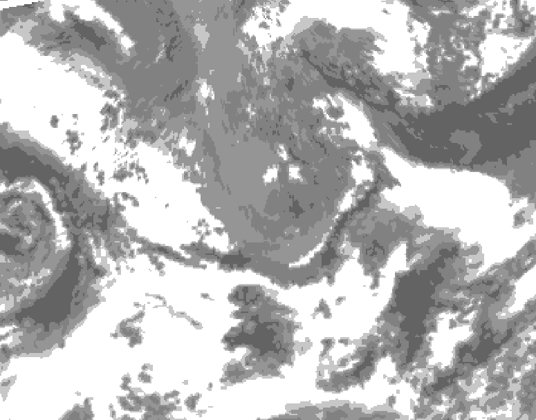 GDPS total cloud 192 hour forecast chart for Canada based on 2026/05/10 1200Z data