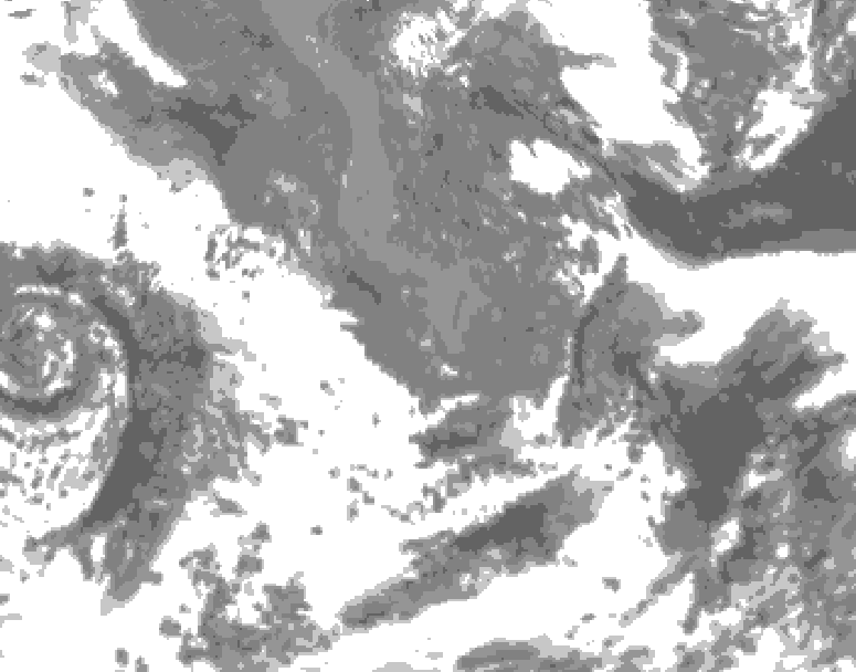GDPS total cloud 204 hour forecast chart for Canada based on 2026/05/10 1200Z data