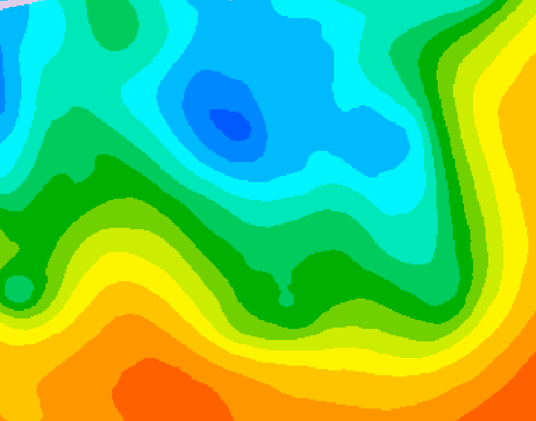 GDPS 500 millibar geopotential height 042 hour forecast chart for Canada based on 2026/05/11 0000Z data