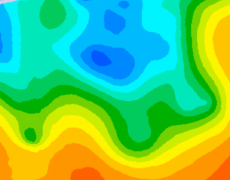 GDPS 500 millibar geopotential height 060 hour forecast chart for Canada based on 2026/05/11 0000Z data