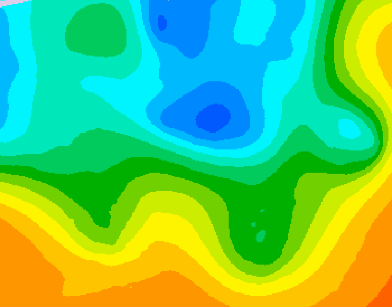 GDPS 500 millibar geopotential height 078 hour forecast chart for Canada based on 2026/05/11 0000Z data