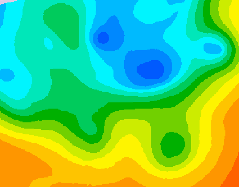 GDPS 500 millibar geopotential height 096 hour forecast chart for Canada based on 2026/05/11 0000Z data