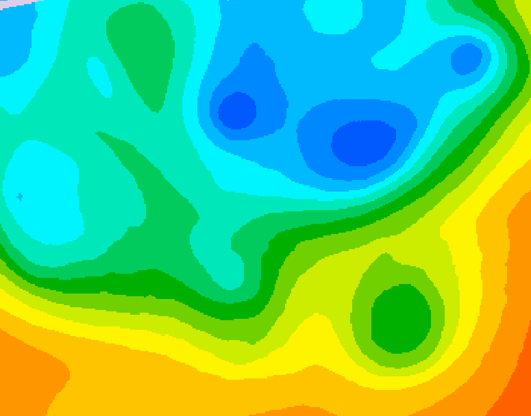 GDPS 500 millibar geopotential height 108 hour forecast chart for Canada based on 2026/05/11 0000Z data