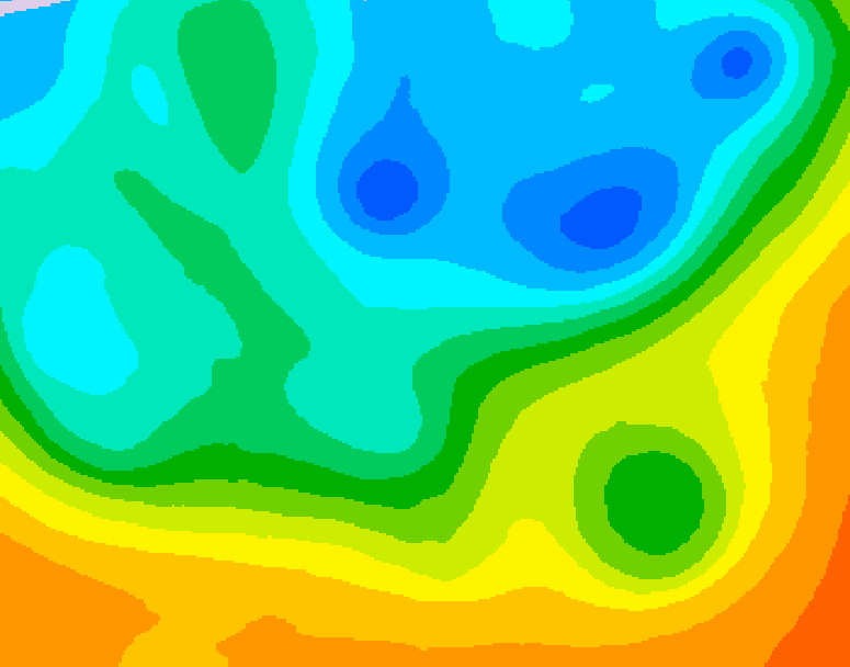 GDPS 500 millibar geopotential height 114 hour forecast chart for Canada based on 2026/05/11 0000Z data