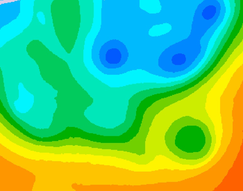 GDPS 500 millibar geopotential height 120 hour forecast chart for Canada based on 2026/05/11 0000Z data