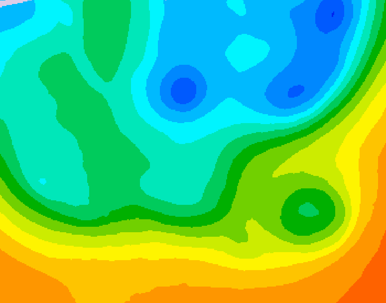 GDPS 500 millibar geopotential height 126 hour forecast chart for Canada based on 2026/05/11 0000Z data