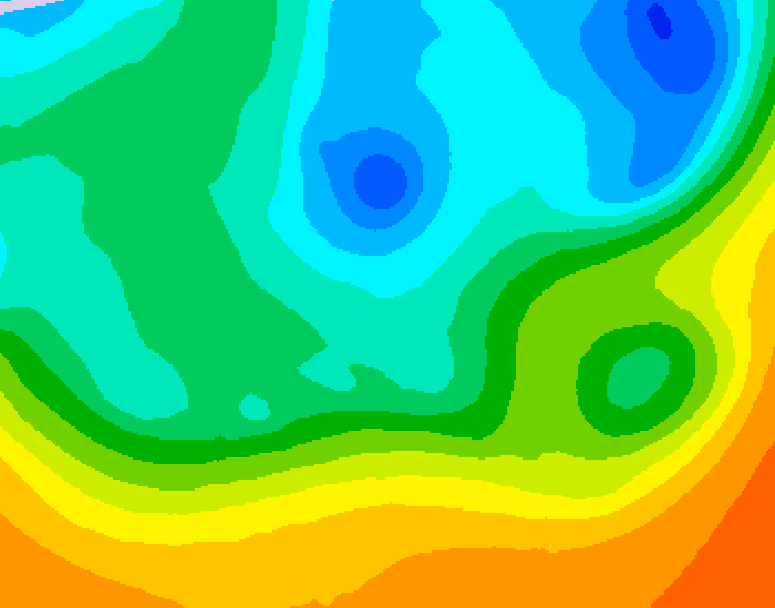 GDPS 500 millibar geopotential height 138 hour forecast chart for Canada based on 2026/05/11 0000Z data