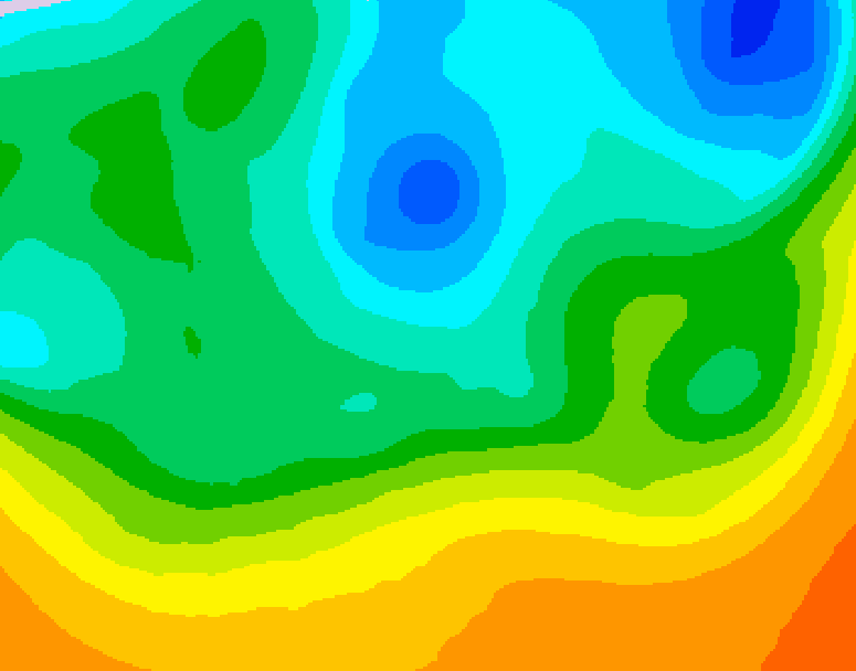 GDPS 500 millibar geopotential height 150 hour forecast chart for Canada based on 2026/05/11 0000Z data