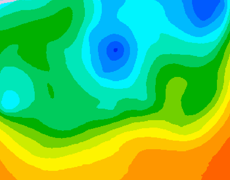 GDPS 500 millibar geopotential height 156 hour forecast chart for Canada based on 2026/05/11 0000Z data