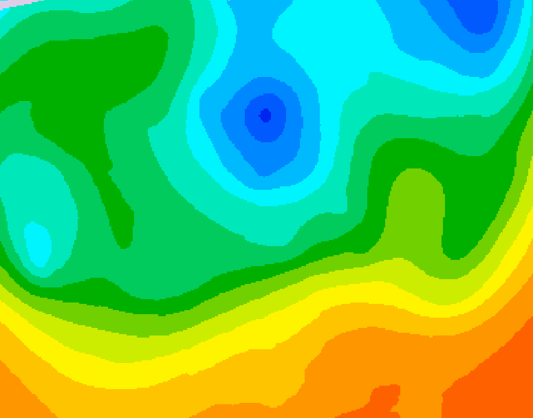 GDPS 500 millibar geopotential height 162 hour forecast chart for Canada based on 2026/05/11 0000Z data