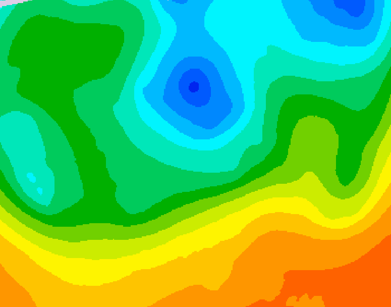 GDPS 500 millibar geopotential height 168 hour forecast chart for Canada based on 2026/05/11 0000Z data