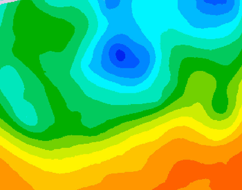 GDPS 500 millibar geopotential height 174 hour forecast chart for Canada based on 2026/05/11 0000Z data