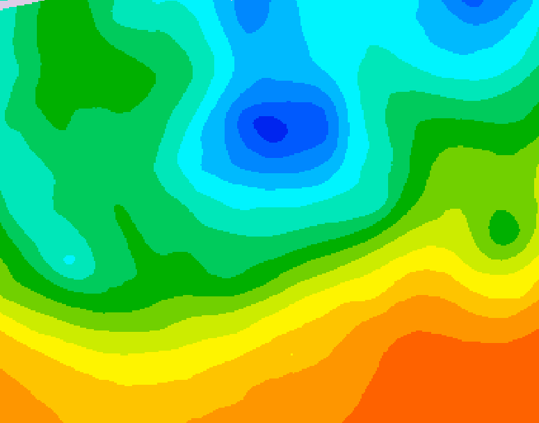 GDPS 500 millibar geopotential height 180 hour forecast chart for Canada based on 2026/05/11 0000Z data