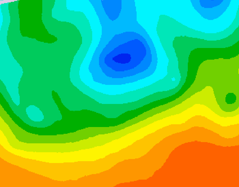 GDPS 500 millibar geopotential height 186 hour forecast chart for Canada based on 2026/05/11 0000Z data